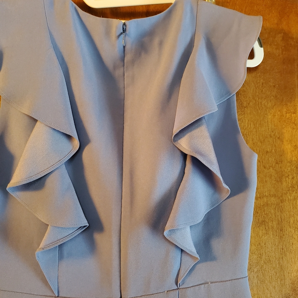 BCBGMAXAZRIA Ruffled Mini Dress in Periwinkle Size 4 - Picture 9 of 14